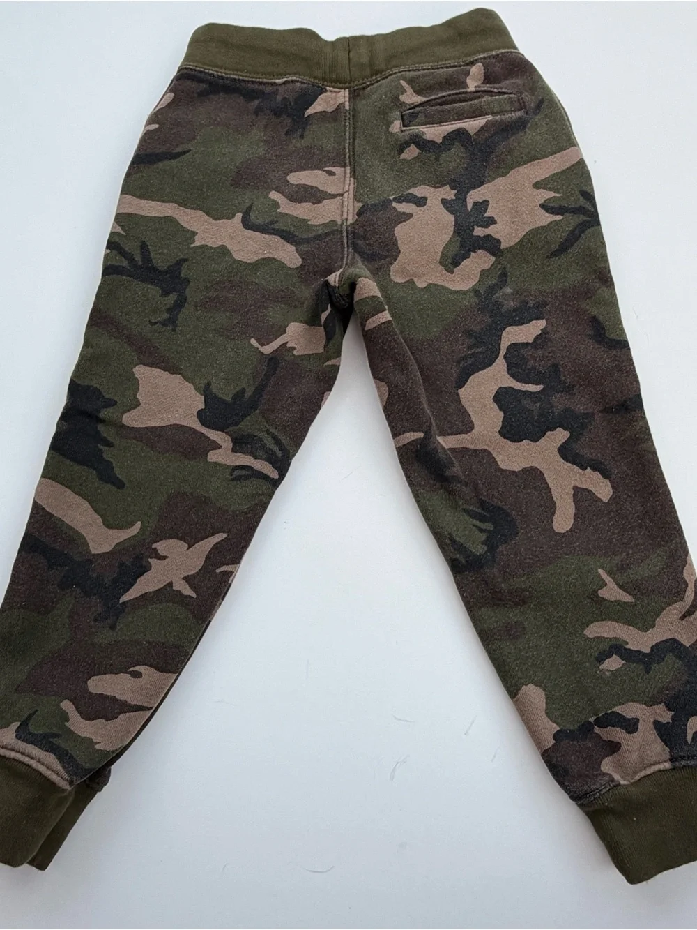 Polo Ralph Lauren Boys 4/4T Camo Fleece Jogger Sweatpants Orange Pony
